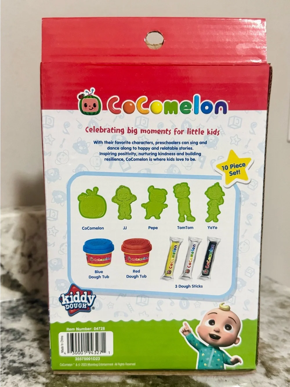 Creative Kids Kiddy Dough CoComelon Sculpt & Mold Dough Set 10pc Ages 3+ 04728